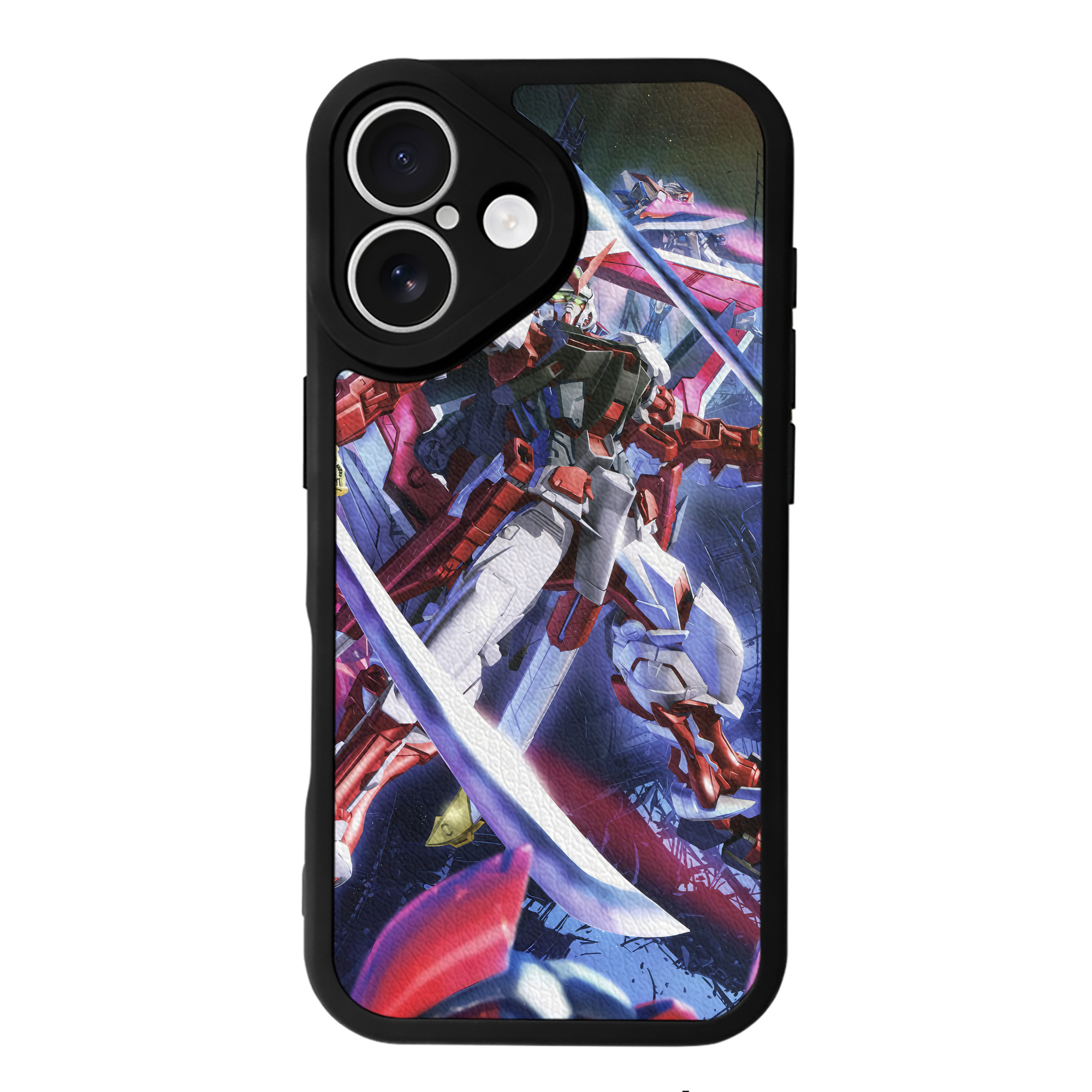 （画像用） 機動戦士ガンダム Mobile Suit Gundam 【iPhone 16シリーズ対応】シリコンスマホケース（レザー調） 材質：シリコン